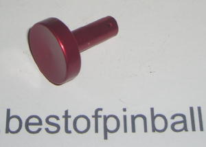 Red Metal Flipper Button (Gottlieb)